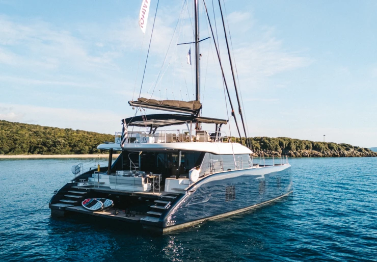 Sunreef 60 Lefkas harbour | MyMaria