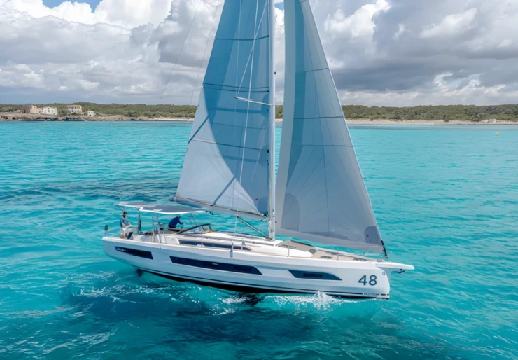 Dufour 48 Lefkas harbour | Bourini