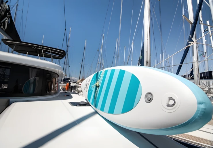 Lagoon 42 Paros harbour | Blue Trident