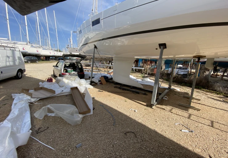 Oceanis 41.1 Hafen von Lefkada | Alma Libre V