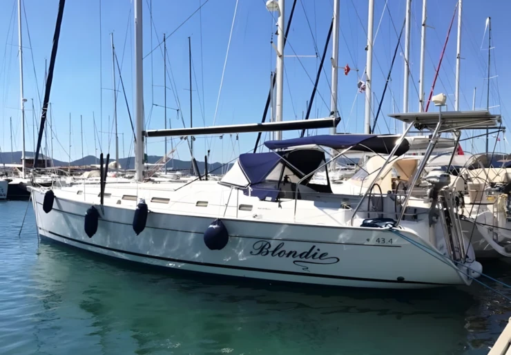 Cyclades 43.4 Marmaris harbour | Blondie