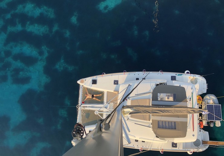 Lagoon 450 F Hafen von Lefkada | ARISTOFANIS
