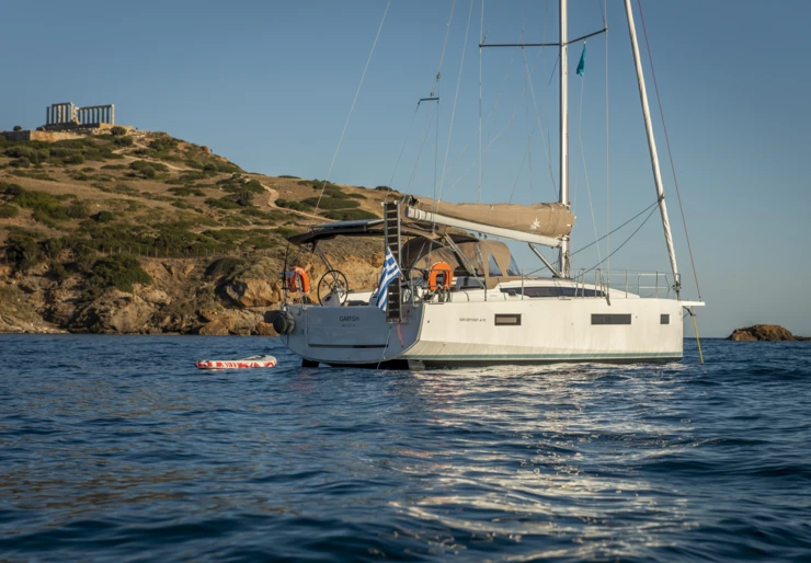 Sun Odyssey 410 Lefkas harbour | Garfish