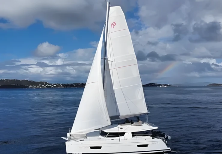 Helia 44 Lefkas harbour | SUNRISE