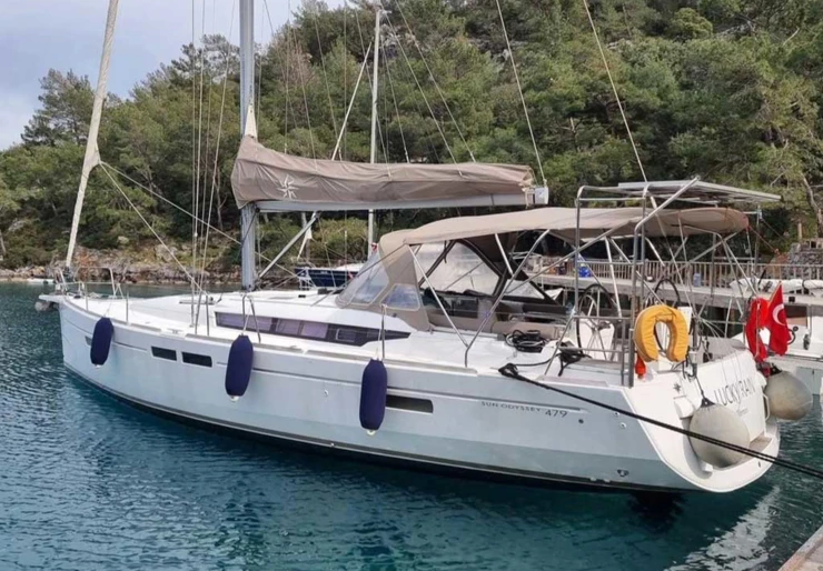 Sun Odyssey 479 Fethiye harbour | Lucky Rain