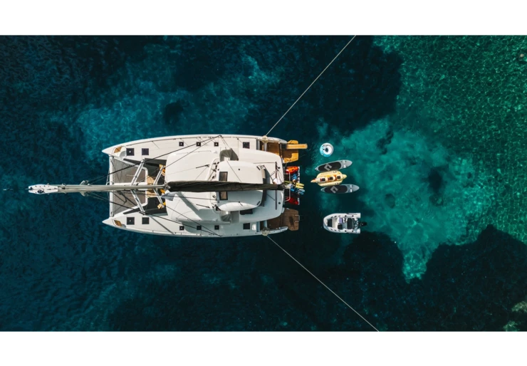 Lagoon 51 Lefkas harbour | DOLCIA