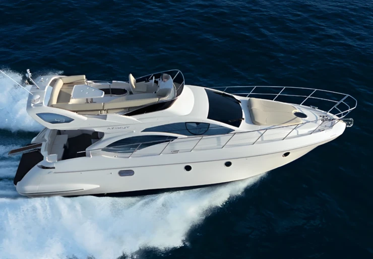 Azimut 46 Lefkas harbour | ALMA LIBRE II A/C GEN