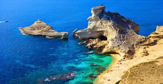 Swimming in secluded coves