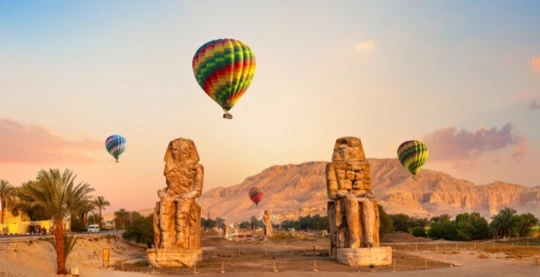 Stop at the Colossi of Memnon