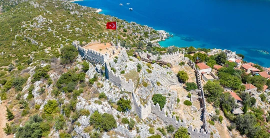 Hike up to Simena Castle