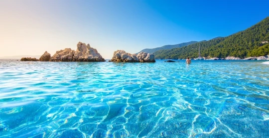 Relaxing on the beaches of Skopelos