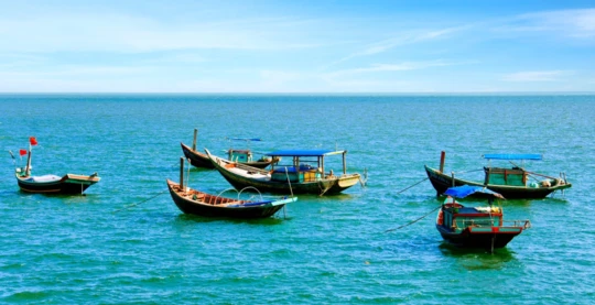 Boat trip to the village of Viet Hai