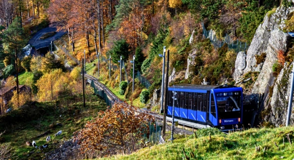 Ascension du mont Fløyen en funiculaire
