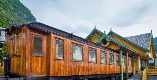 Visite du musée du chemin de fer de Flåm