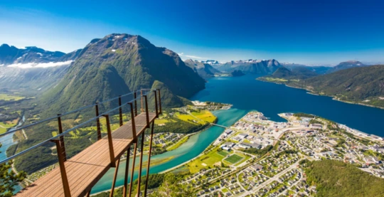 Randonnée jusqu'au point de vue de Rampestreken