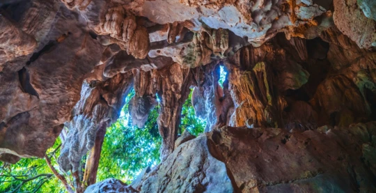 Découverte des stalagmites et stalactites