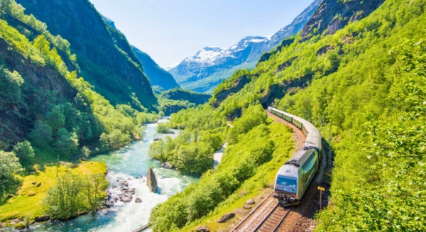 Trajet en train jusqu'à Myrdal