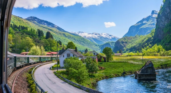 Trajet en train de Røros à Trondheim