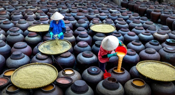 Visite du village de Dong Trieu