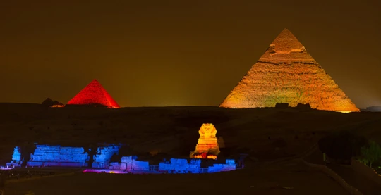 Sound and light show at Giza