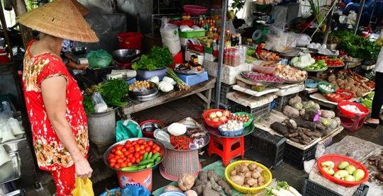 Visite du marché local de Sa Dec