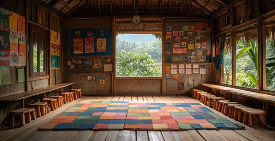 Visite d'une école locale