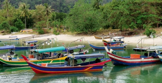 Visite d'un village riverain