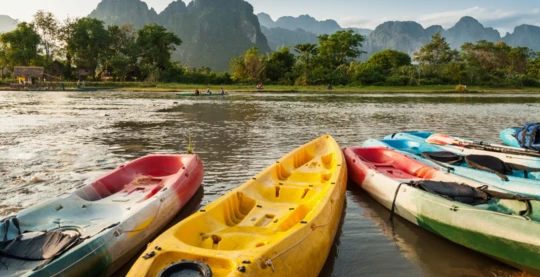Excursion en kayak sur la rivière Nam Ou