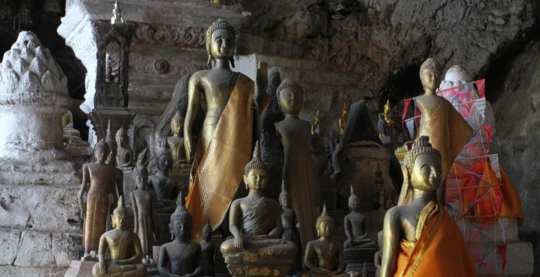 Visite des grottes de Pak Ou