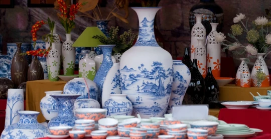 Visita del villaggio di Bat Trang