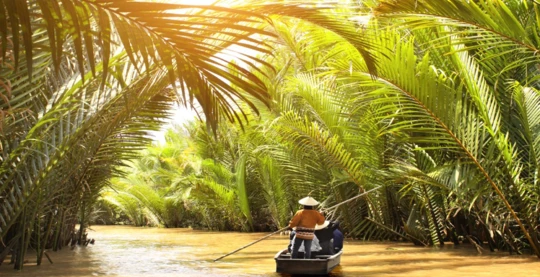 Visite des canaux du delta du Mékong