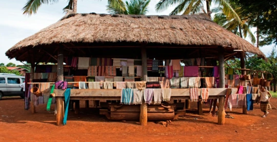 Visite d'un village de tisserands