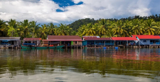 Visite d'un village sur les bords du lac Tonle Sap