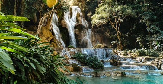 Visite des chutes de Kuang Si