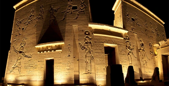 Spectacle de sons et lumières au Philae