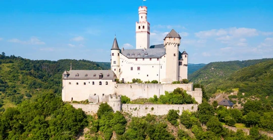 Visite du château de Marksburg à Braubach