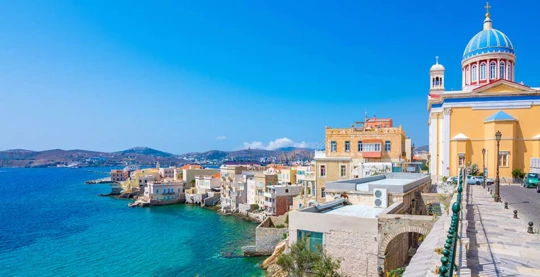 Visite de la ville d’Ano Syros