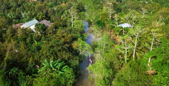 Promenade en buggy sur l'île de Tan Phong