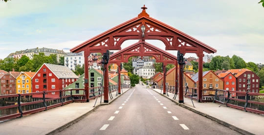 Radfahren in der Stadt Trondheim