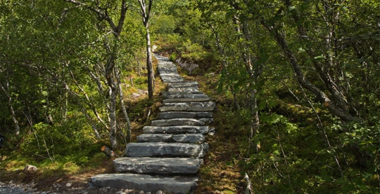 Randonnée à Torghatten