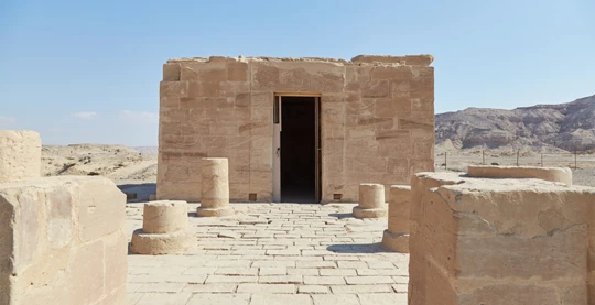 Visite du temple d'el Kab