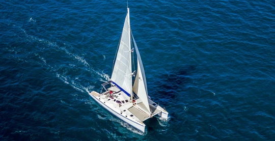 Catamaran and snorkelling