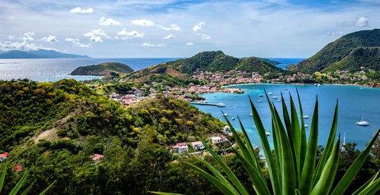 Le Saintes in barca e bagno
