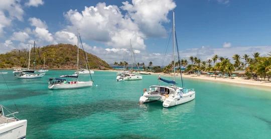 Snorkelling and catamaraning in Salt Whistle Bay