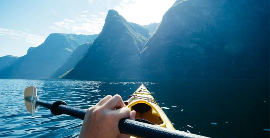 Paddelerlebnis im Hjørundfjord, Urke