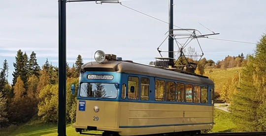Trondheim mit der alten Straßenbahn
