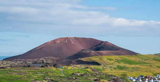 Randonnée sur le volcan Eldfell