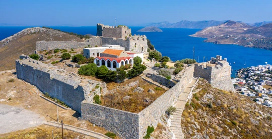 Visite du château de Leros
