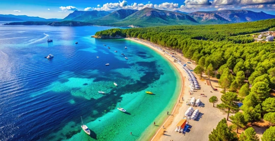 Relajarse en la playa de Zlatni Rat