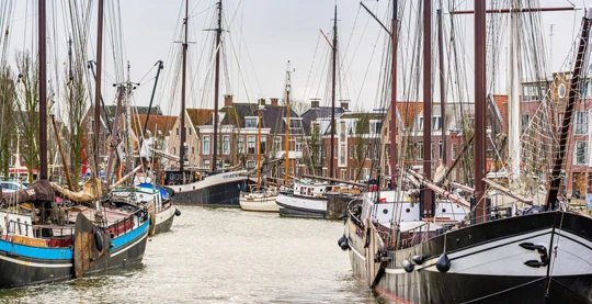 Harlingen – Traversée du vieux port en bateau pneumatique